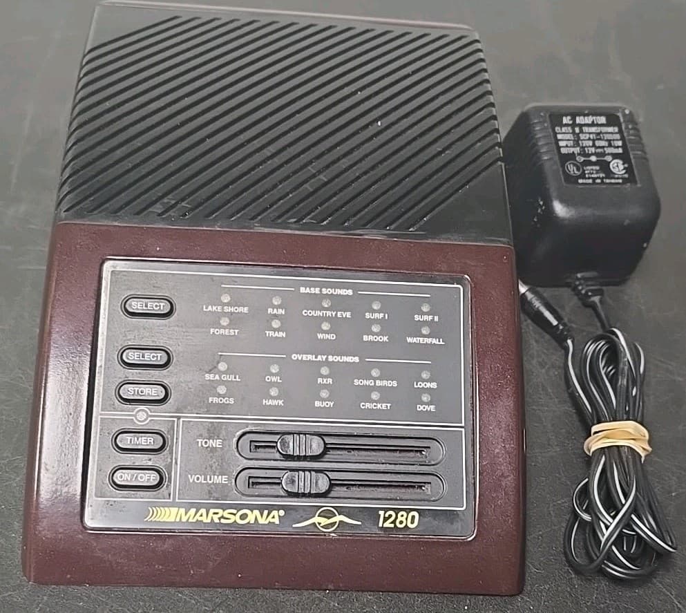 Marsona 1280 Programmable Sound Conditioner Machine w/AC Adapter, Tested