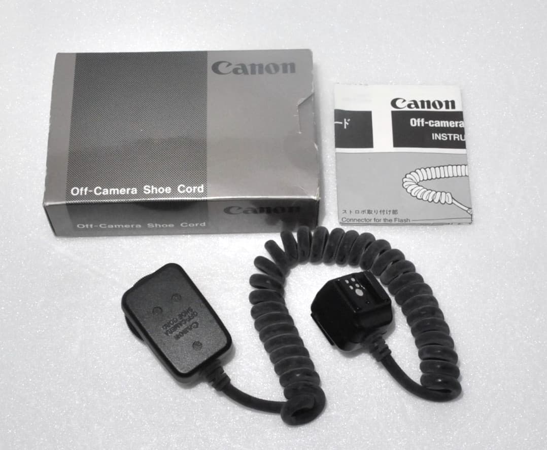 Canon Off-Camera Shoe Cord w/Manual for Speedlites 430EZ 420EZ 300EZ 200E 160E
