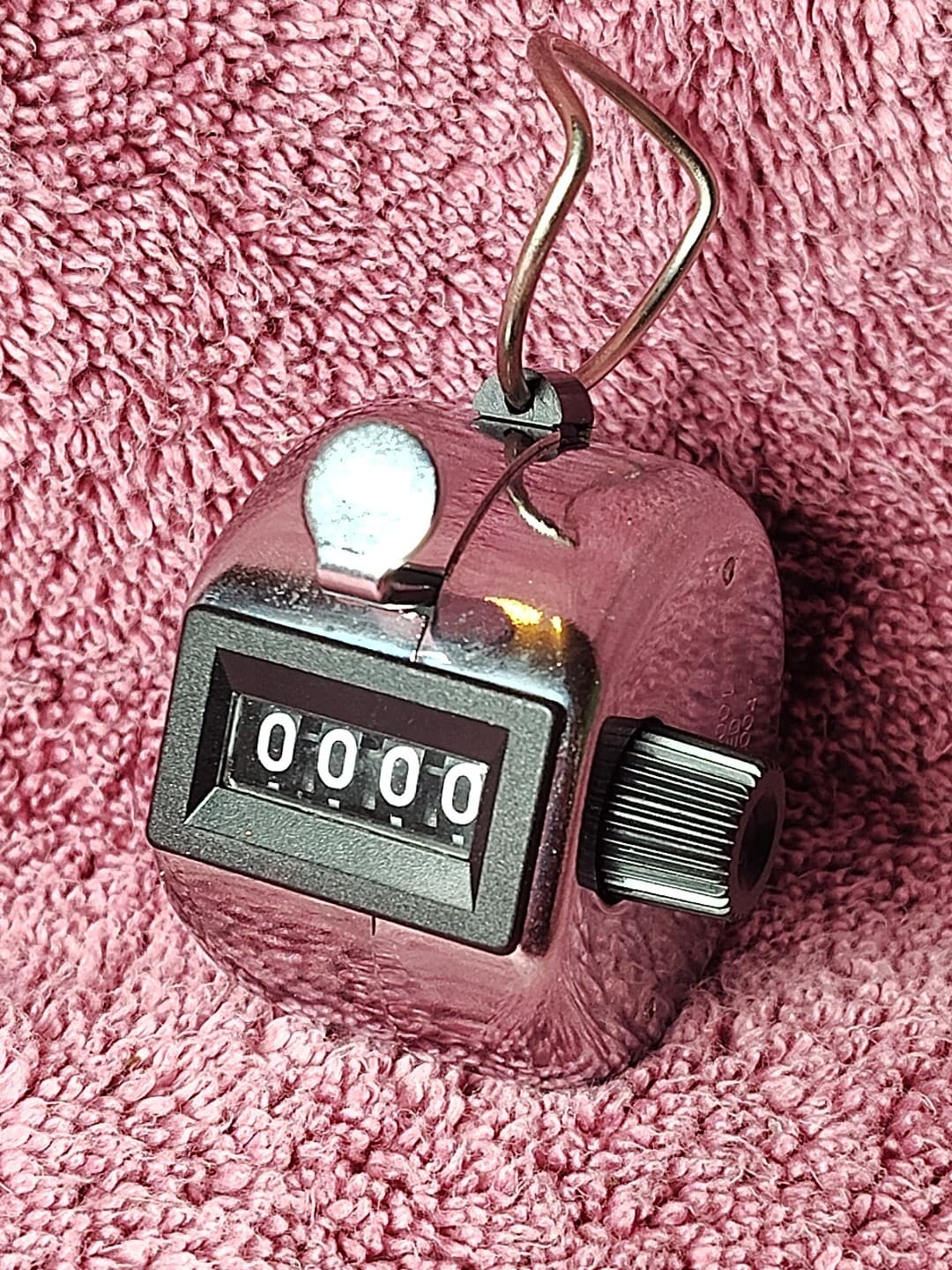 Vintage Portable 4 # Display Clicker Sport Golf Stroke Handheld Tally Counter