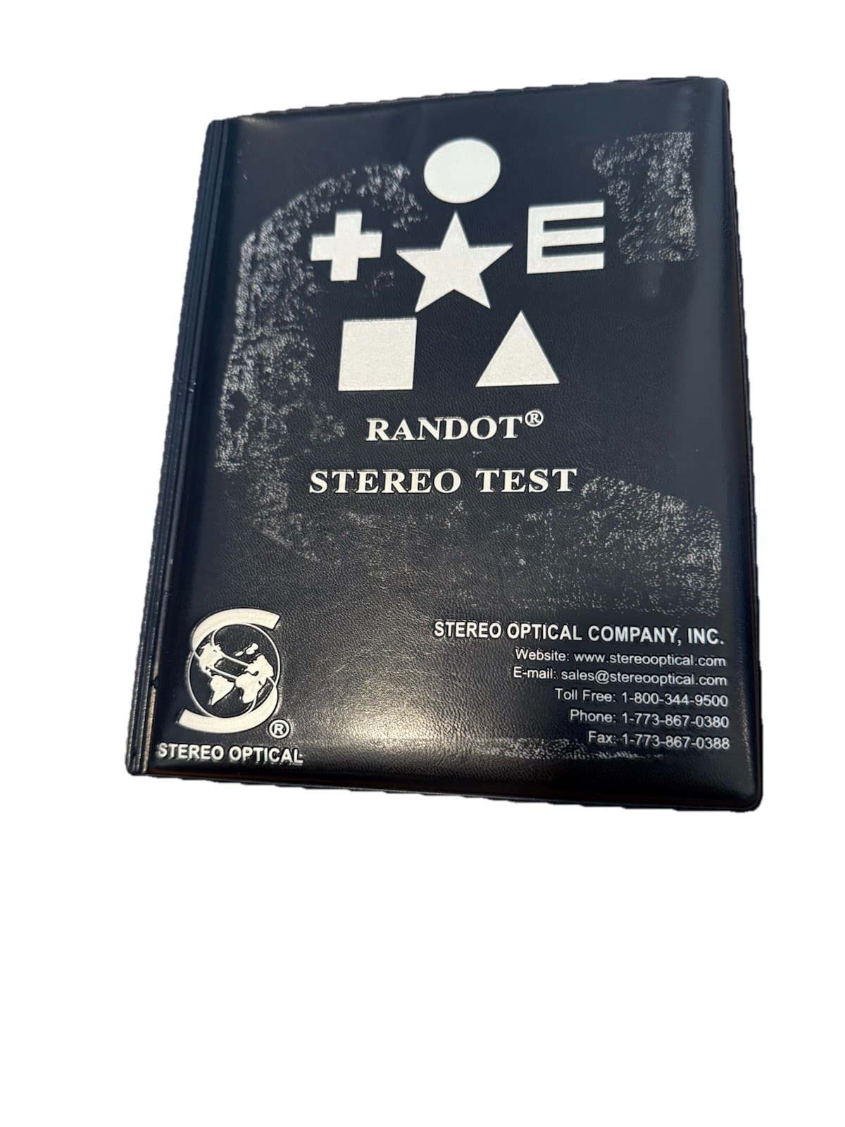 Stereo Optical Optometry Randot Stereotest w/ Glasses (Mint Condition)