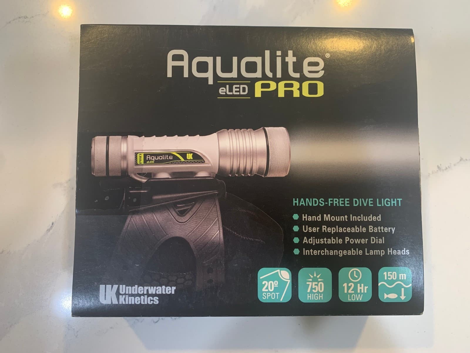 Aqualite eLED Pro Underwater Kinetics Hands-Free Dive Light 120716