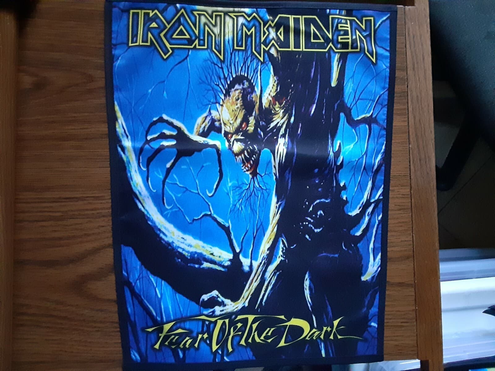 IRON MAIDEN,FEAR OF THE DARK,SEW ON SUBLIMATED LARGE BACK PATCH