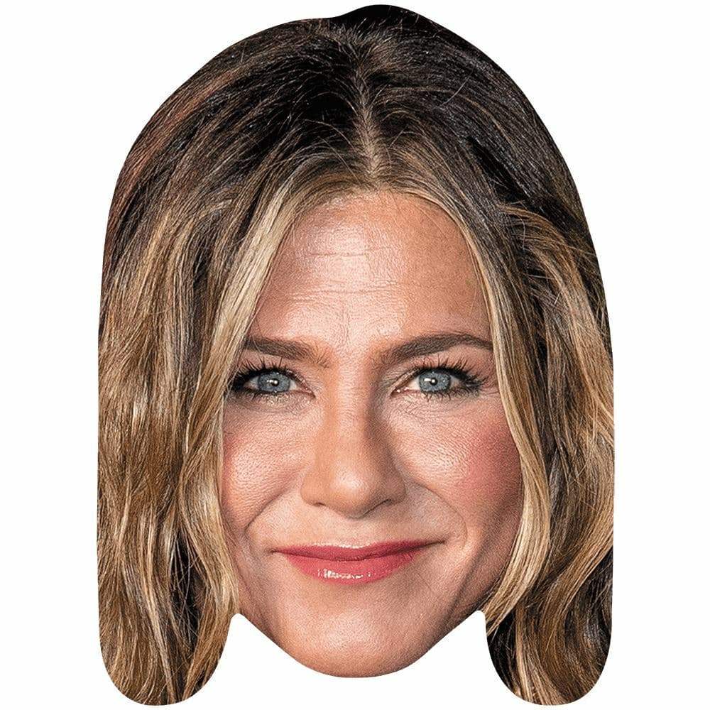 Jennifer Aniston (Smile) Celebrity Mask, Flat Card Face