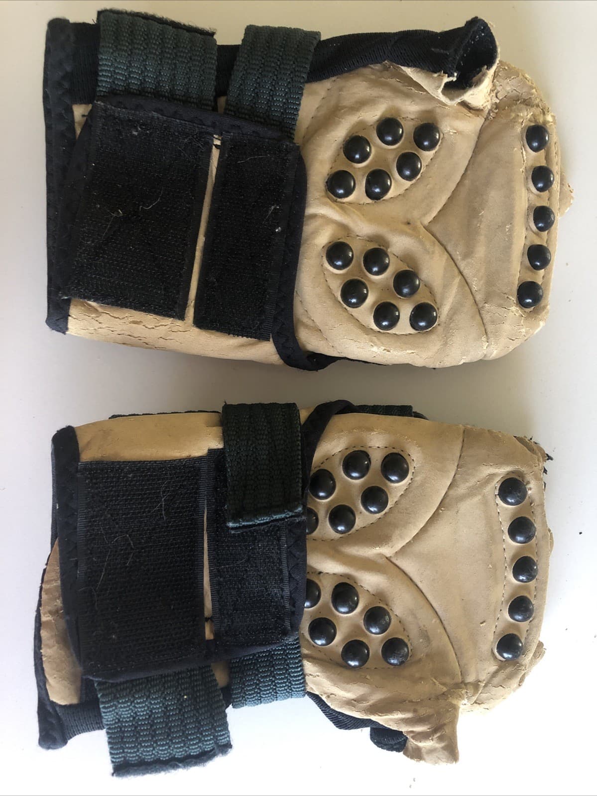 Vintage B1 Rollerblade Advanced Wrist Guard Gloves Padded Leather Brace Small