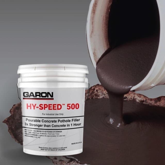 Garon Products HY-SPEED™ 500-Concrete Patch | 3X Strength of Concrete | 5-Gal