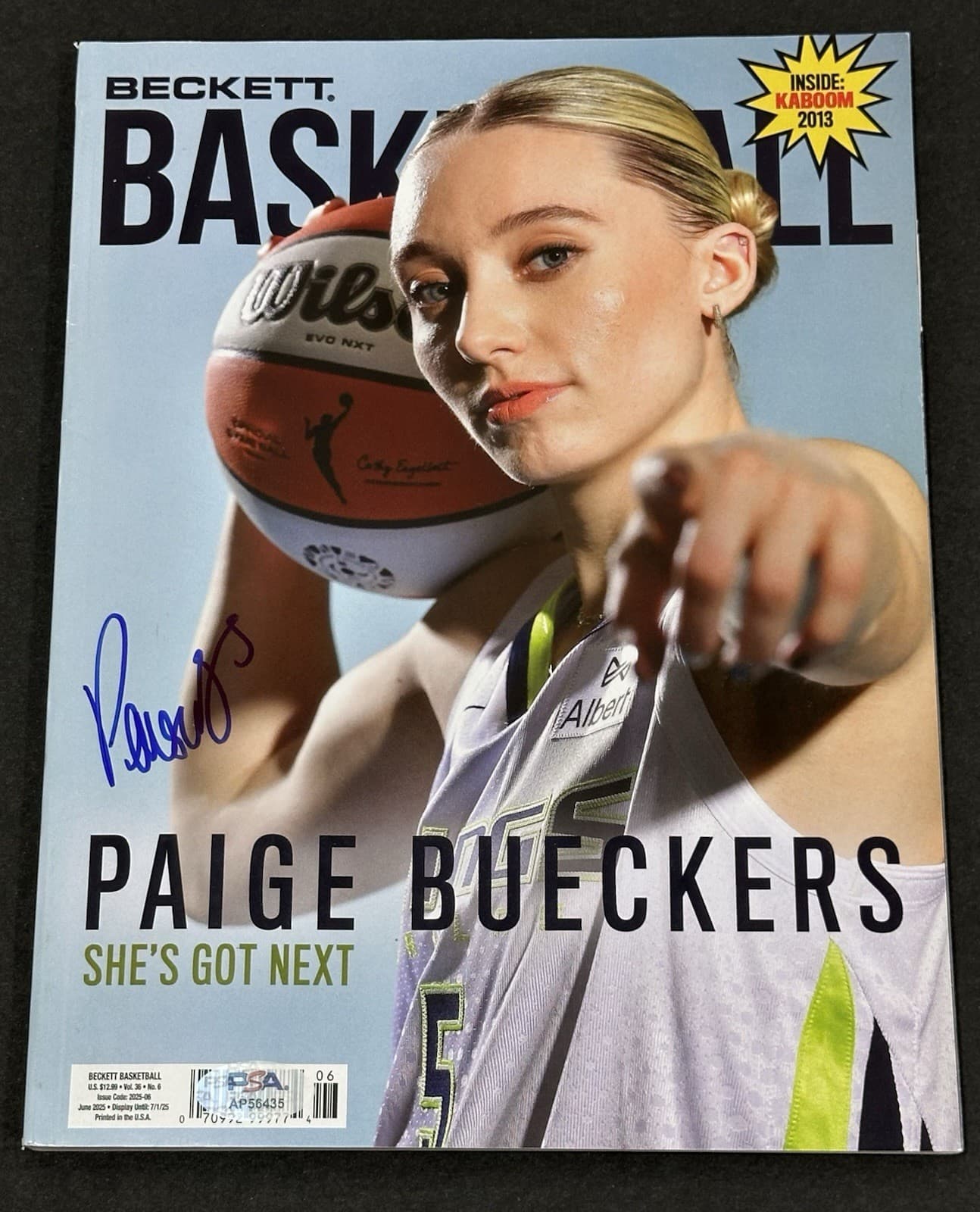 Paige Bueckers Signed Beckett Magazine Dallas Wings Autographed Auto PSA COA