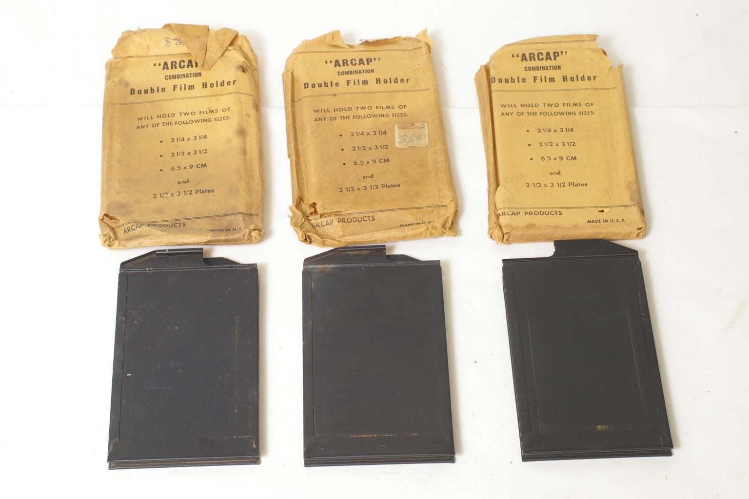 K565~ THREE ARCAP Combination Cut Film & Glass Plate Holder – 6x9cm & Smaller