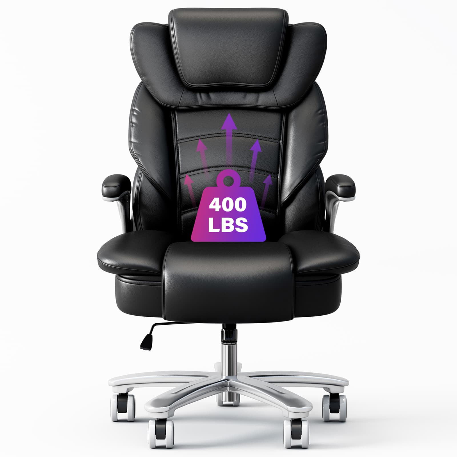 Big Tall Executive Office Chair Ergonomic Leather Computer Desk Chair Heavy Duty