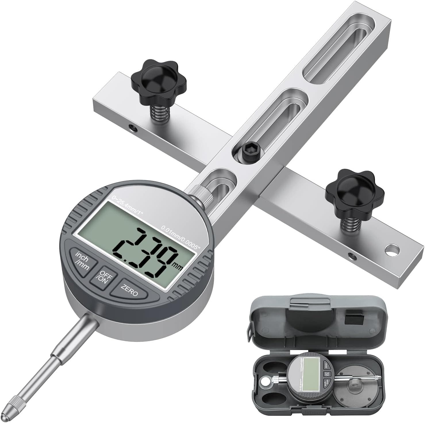 HDLNKAK Table Saw Digital Dial Indicator Gauge, for Aligning and Calibrating Wor