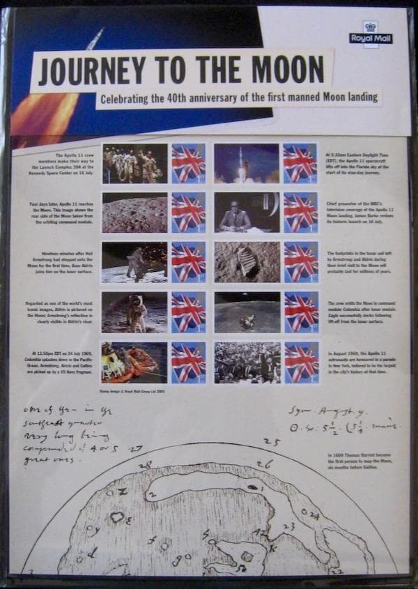 2009 Moon Landing Smilers Sheet with 10 x 1st, fine MNH. CS4