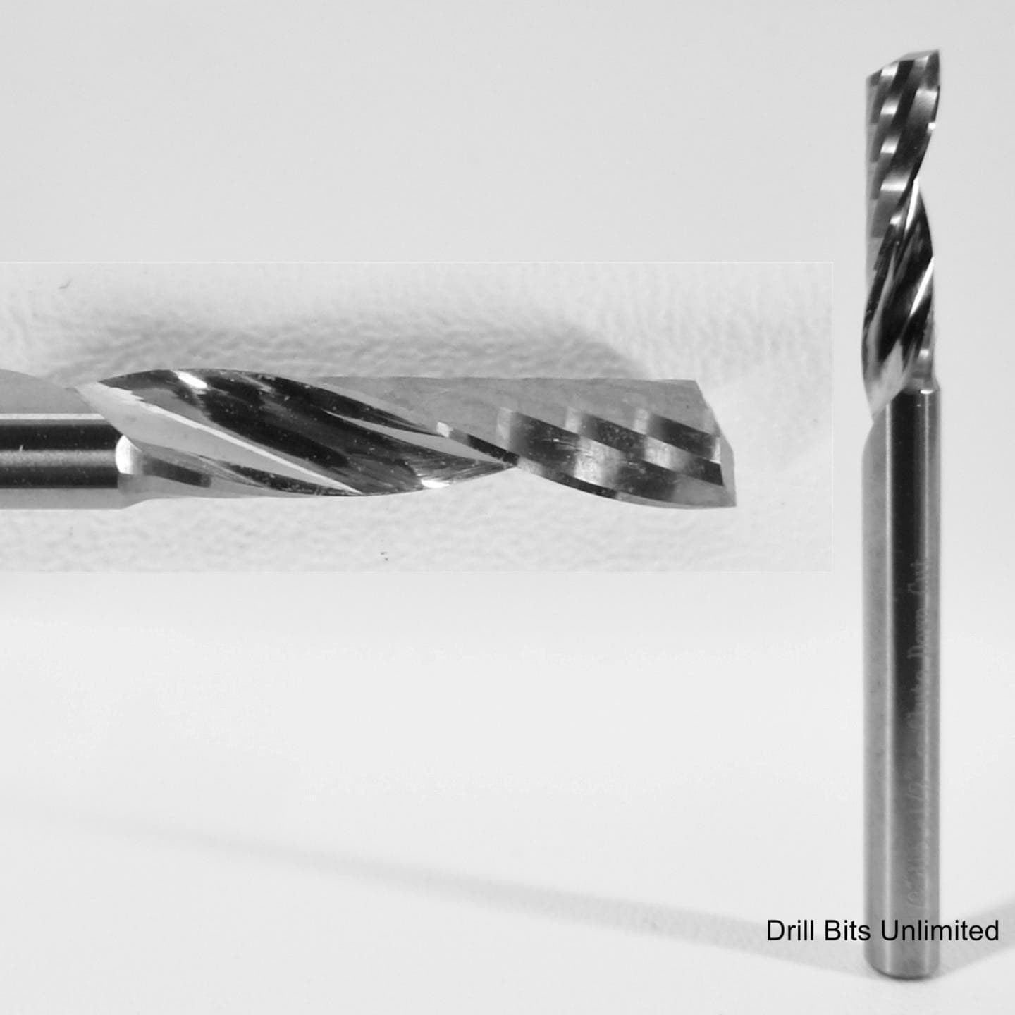 1/8" Single Flute End Mill for Aluminum Acrylic Plastic UP-CUT USA Made M230