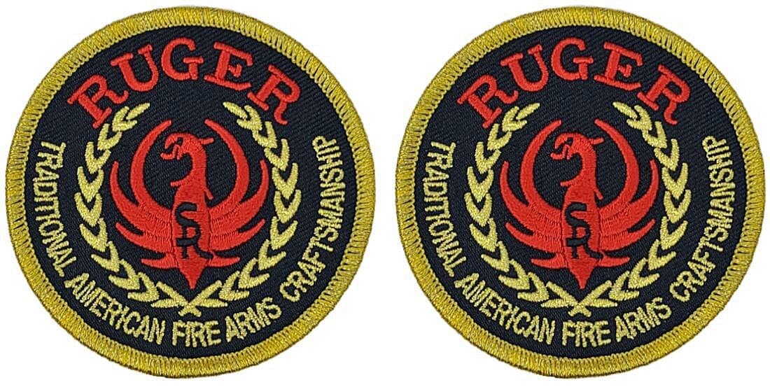 Ruger Firearms Embroidered PATCH | 2PC HOOK BACKING 3"x3"