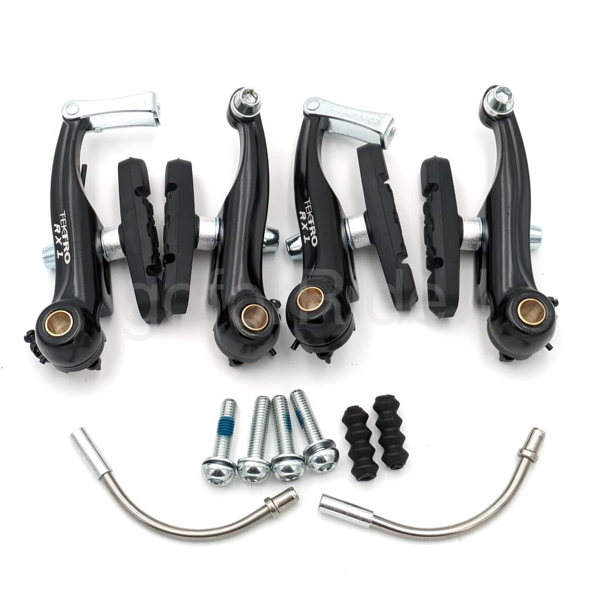 TEKTRO RX1 Mini-V-Brake Cyclocross Canti Brake Set Front+Rear 20.5-36.5mm, Black