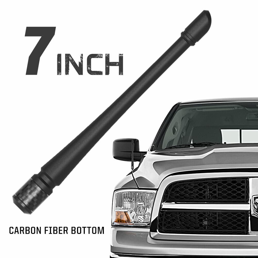 Rydonair 7" Short Antenna Mast Compatible with 2012-2024 Dodge Ram Truck 1500