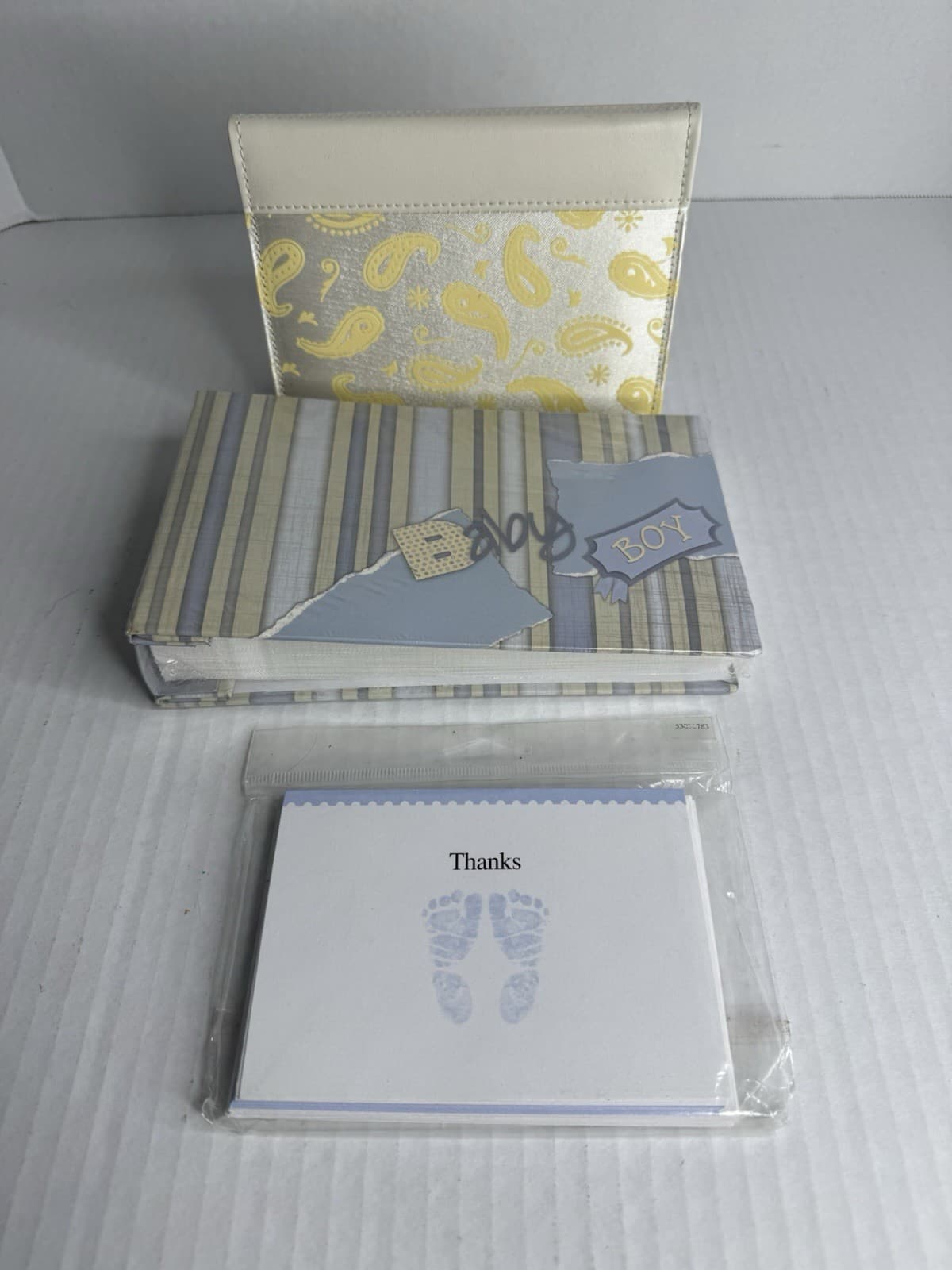 Baby Boy Photo Album Thank You Cards Lot