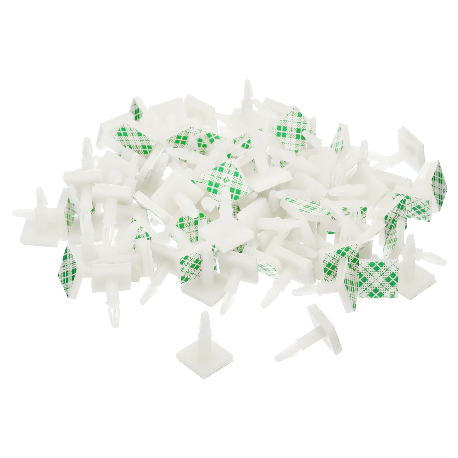 100Pcs Sticky PCB Spacer 0.43" Supporting Height Adhesive Standoffs White