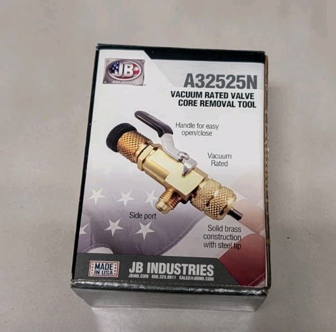 New JB Industries A32535N Vacuum Rated Valve Core Removal Tools