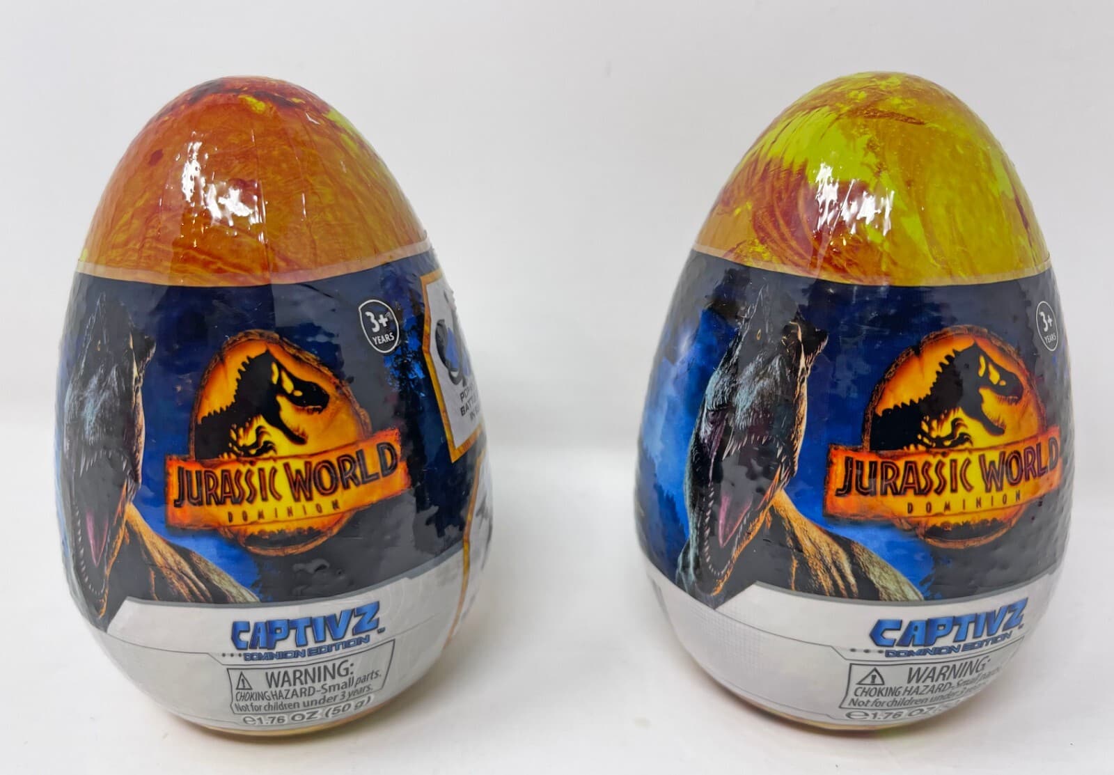 Jurassic World Dominion Captivz Toy Figure Dinosaur Mystery Egg 2 Pack New
