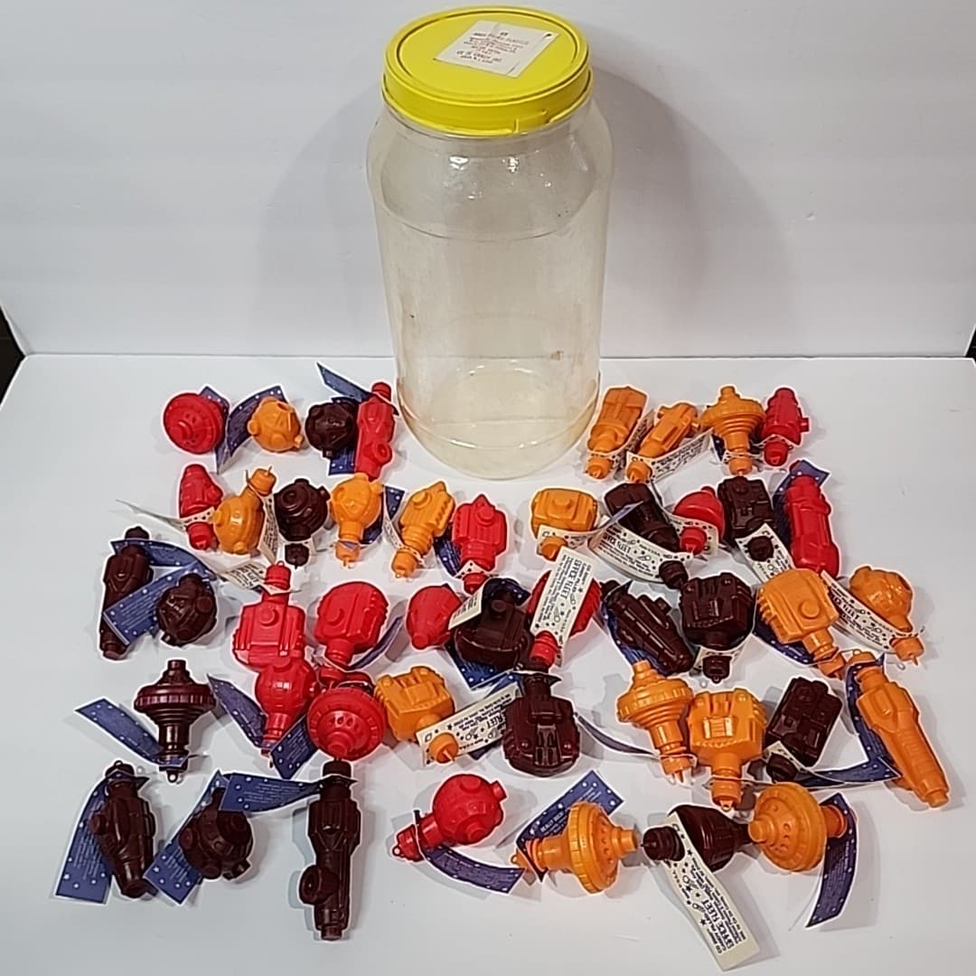 Vtg Space Fleet 2000 46x Interlocking Ships Stations w Store Display Ca De Candy