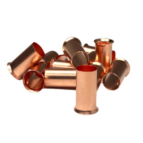 4 Gauge Uninsulated Wire Ferrules Crimp Ferrules - Copper - 10 Pack