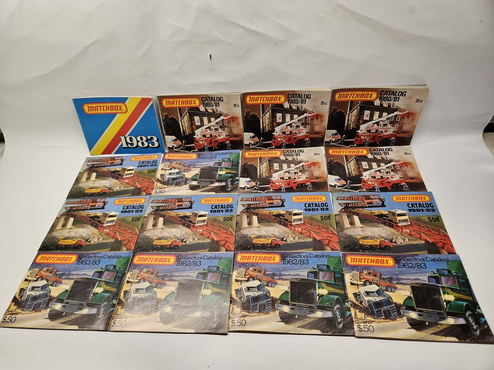 Matchbox Catalog Catalogue 80/81, 81/82, 82/83, 83 Lot Of 16