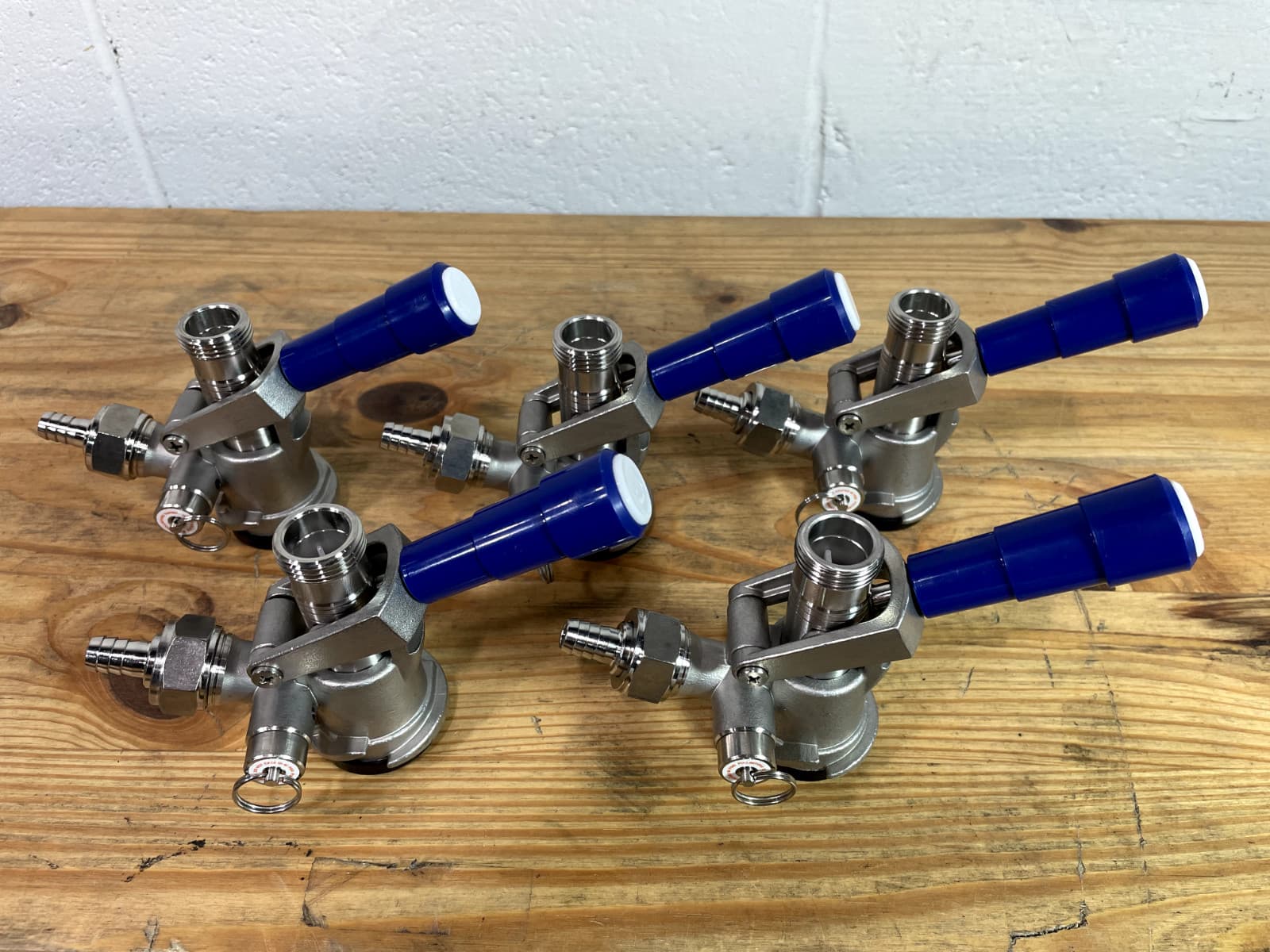 D-Type Keg Coupler - Set of 5pcs, Full Stainless Steel Body and Probe