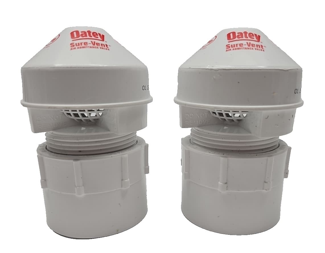 Lot of 2 Oatey Sure-Vent 1-1/2 in.–2 in 24 Stack DFU Air Admittance Valve