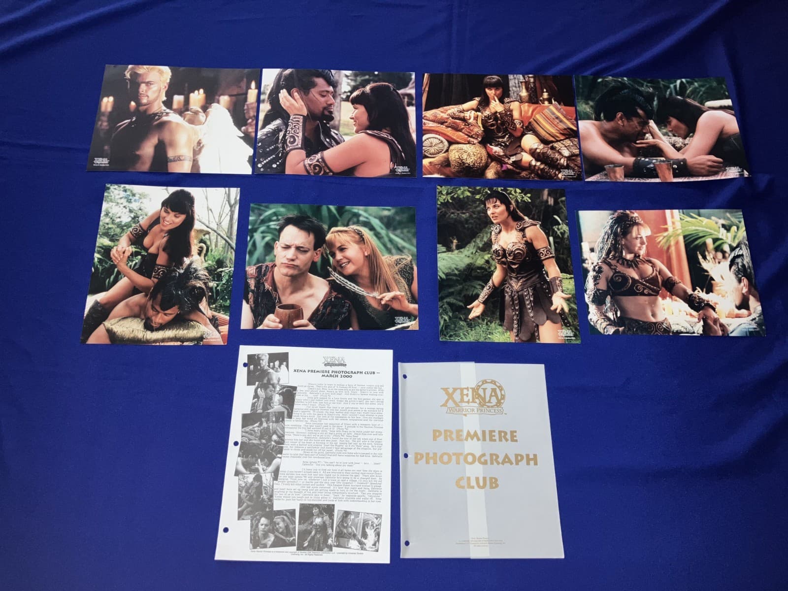 ULTRA RARE Xena Premiere Photo Club March 2000 "A Comedy Of Eros" Picture Set