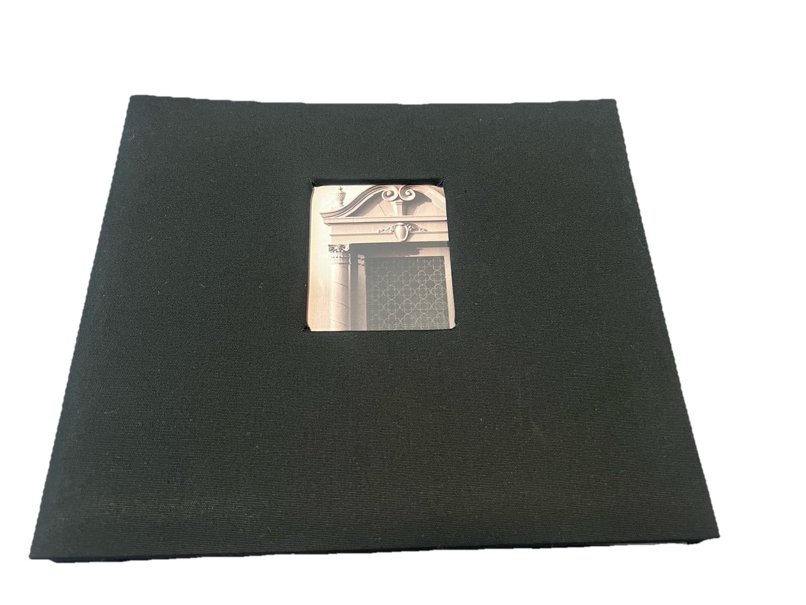 Black Linen Photo Album (15) 8.5”x 8.5” Pages Expandable Post Bound New