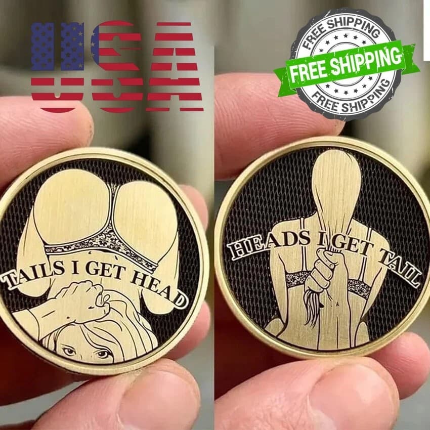 Rare Sexy Lady Coin Collectible Gift - Heads/Tails Challenge Medal-Free Shipping