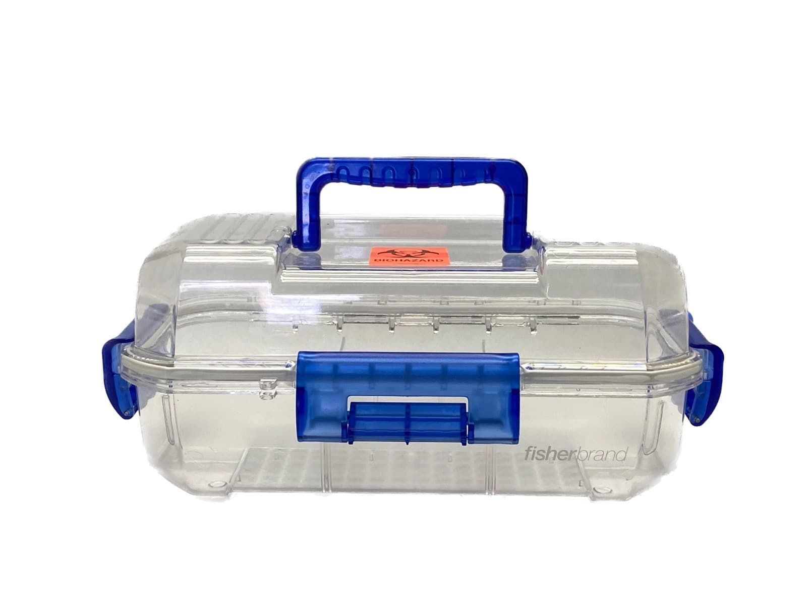 FISHERBRAND Clear/Blue Sample Specimen Transport Container Box 12-006-916