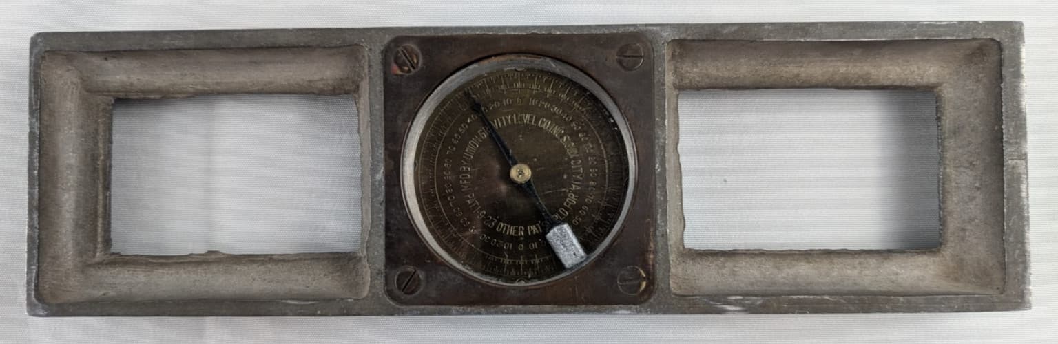 Union Gravity 12 Inch Inclinometer Level Rare Vintage