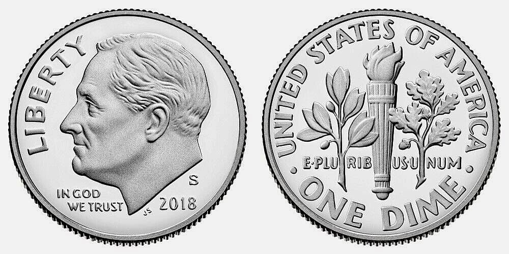2018-S Roosevelt Dime Clad DCAM Proof
