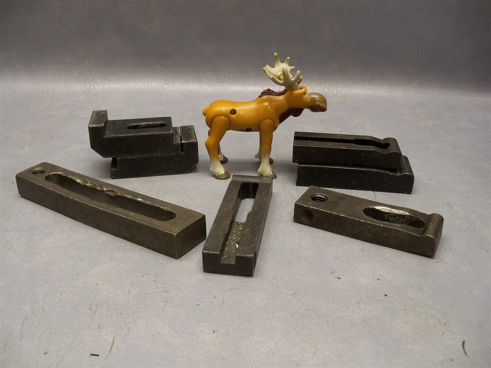 Machinist Tool Adjustable Edge Clamps Clamp Straps -See pictures Mixed Lot of 7