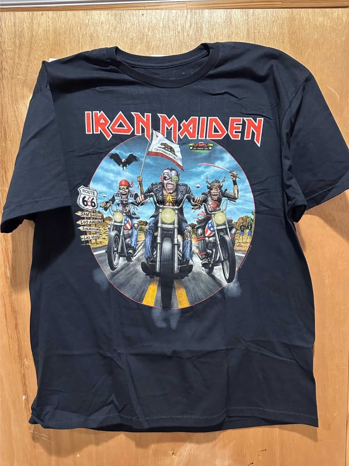 IRON MAIDEN FUTURE PAST CALIFORNIA T SHIRT BRAND NEW BLACK XL EXCLUSIVE EVENT