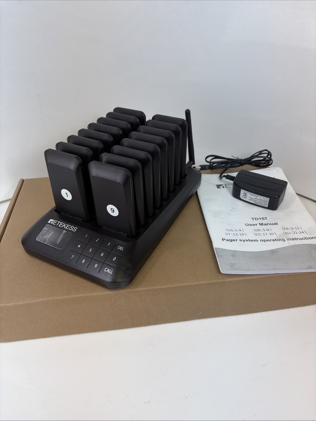 Retekess TD157 Restaurant Pager System,Pagers For Restaurant 16 Beepers For Bar