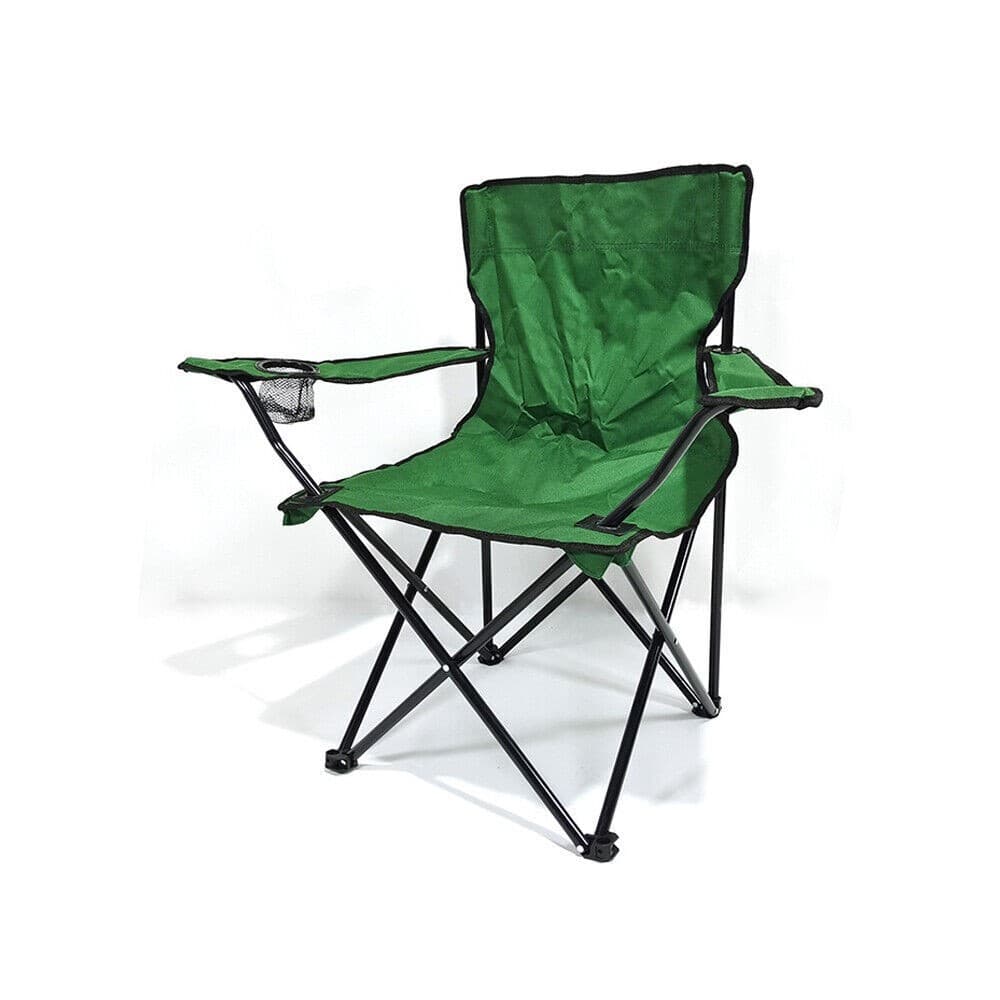 HOLDS 275 lbs Portable Folding Chair/ U Pic Color/ Camping Beach w/CupHolder 37z