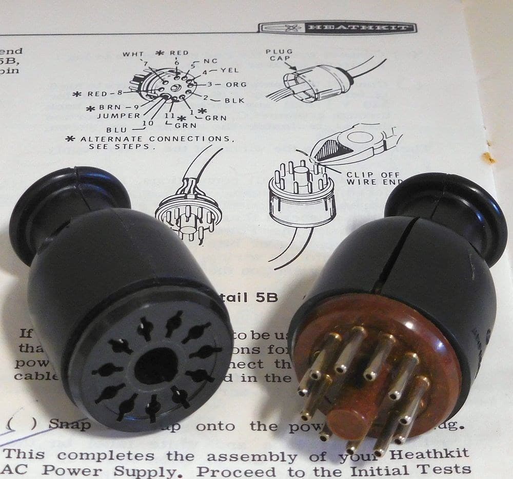 * BRAND NEW 11 PIN CONNECTORS MADE IN THE USA FOR HEATHKIT TRANSMITTERS