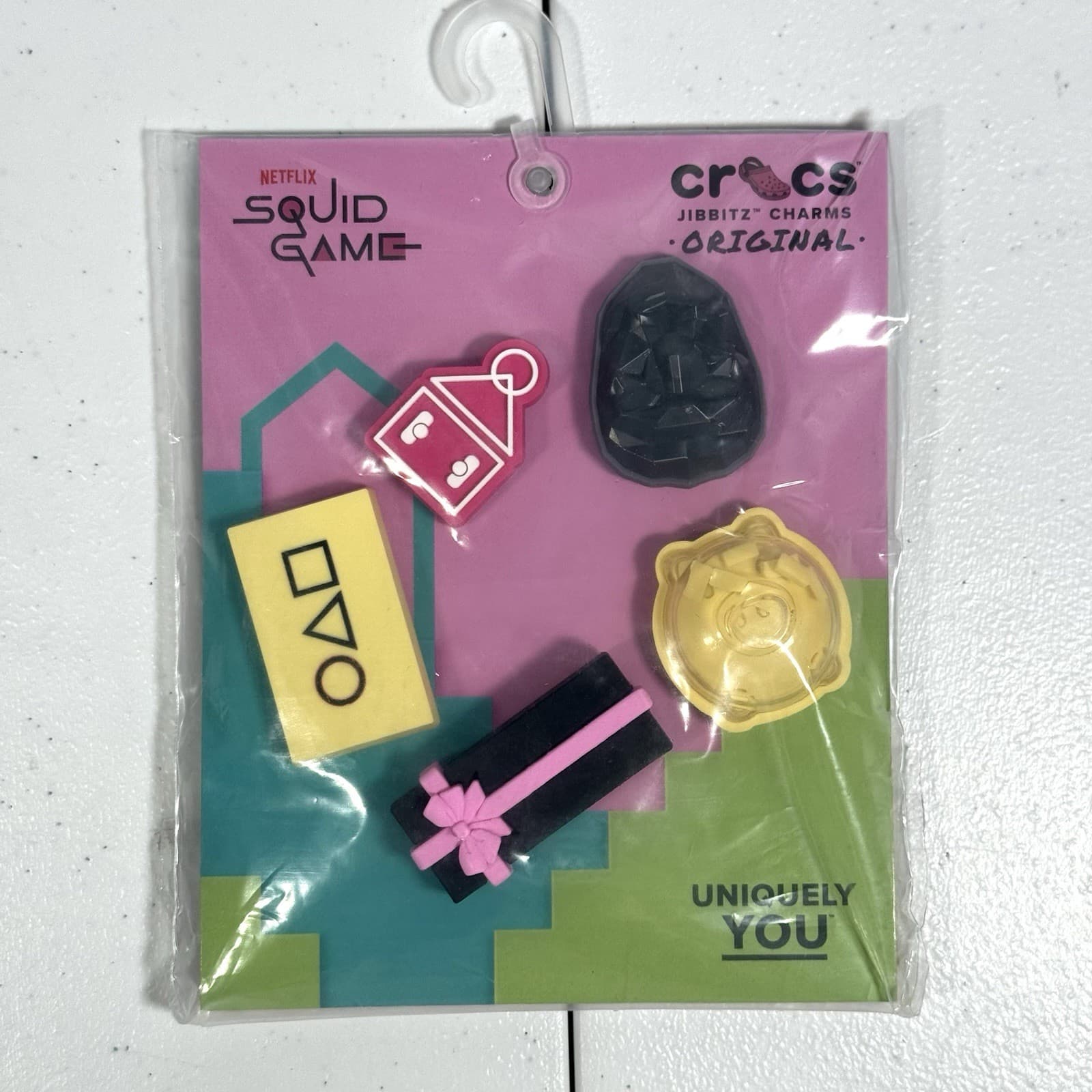 Crocs Jibbitz Squid Game 5 Pack Set Brand New 100% Authentic!