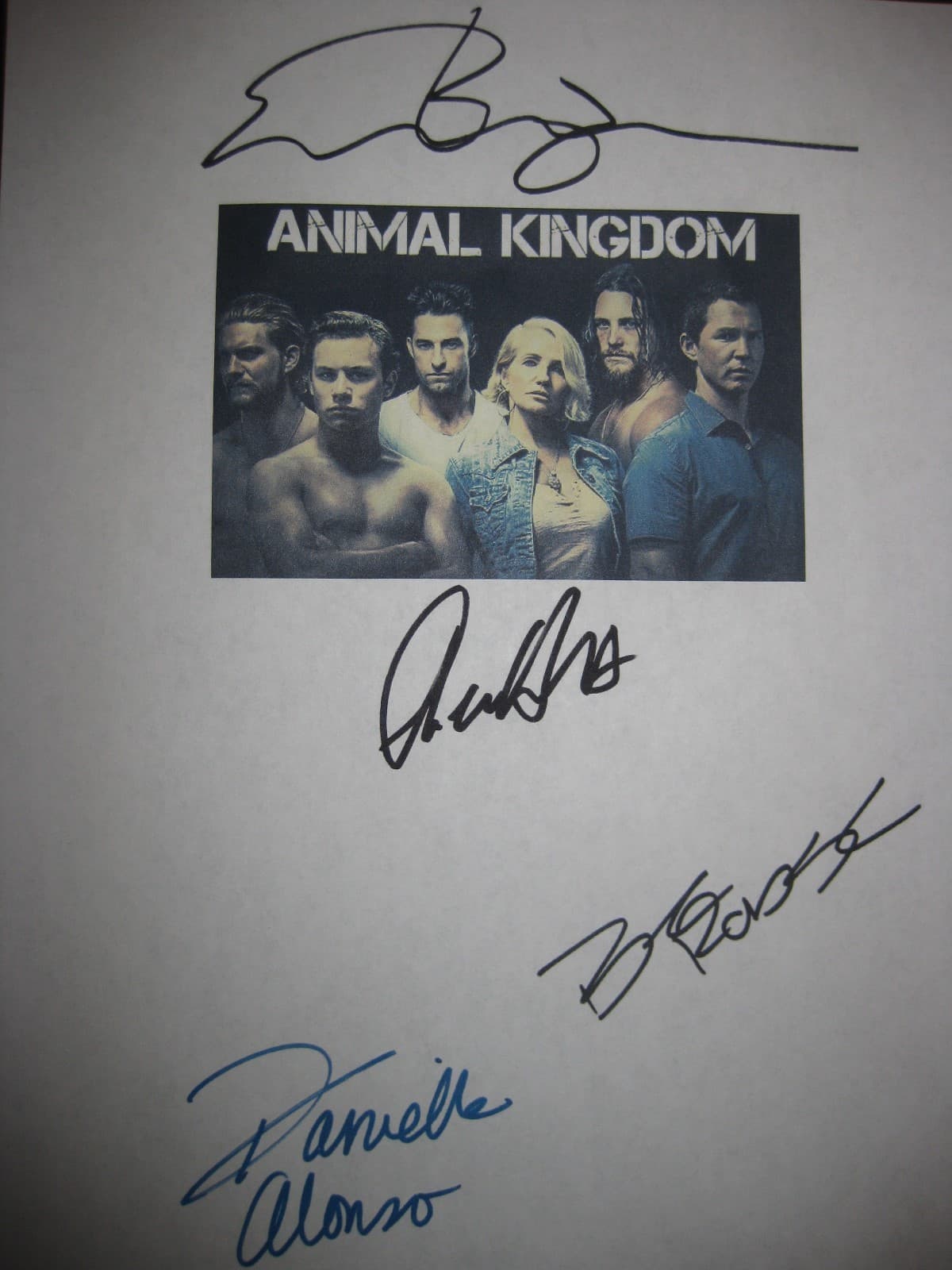 Animal Kingdom Signed TV Script Ellen Barkin Shawn Hatosy Ben Robson Alonso RPNT