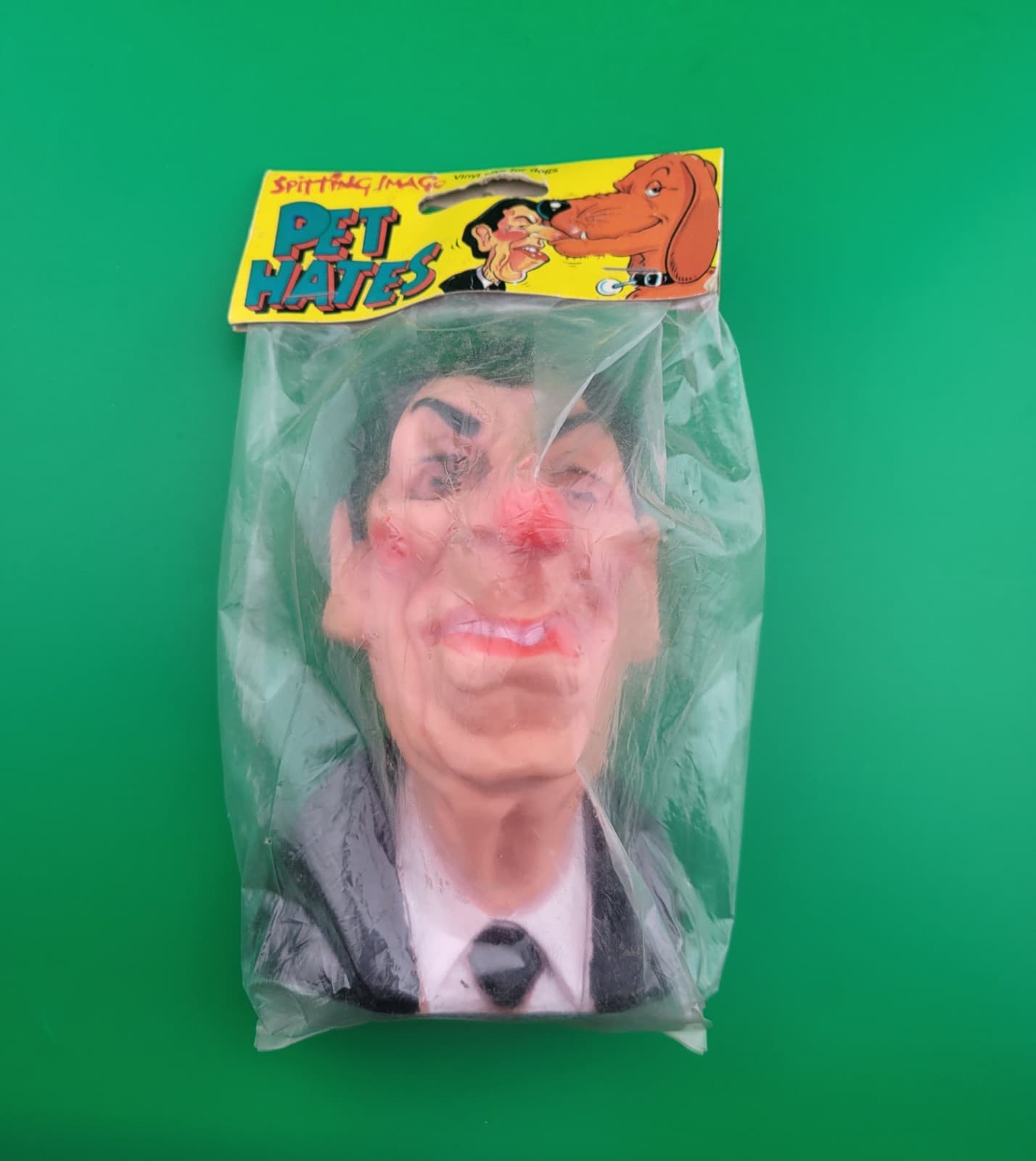 vintage "Pet Hates" squeaky dog toy from the British satirical puppet show...