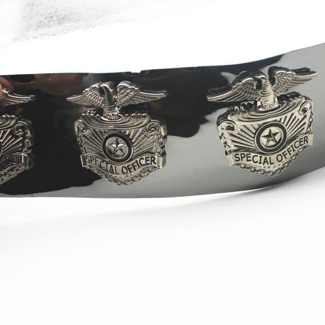 Michael Metal Eagle with Leather Belts Style for Patry Dance Correction