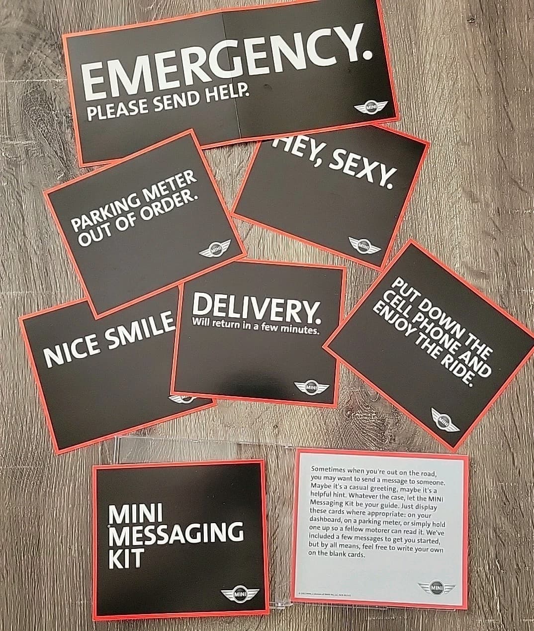 Vintage 2002 Mini Cooper Messaging Promotional Kit Exc Condition