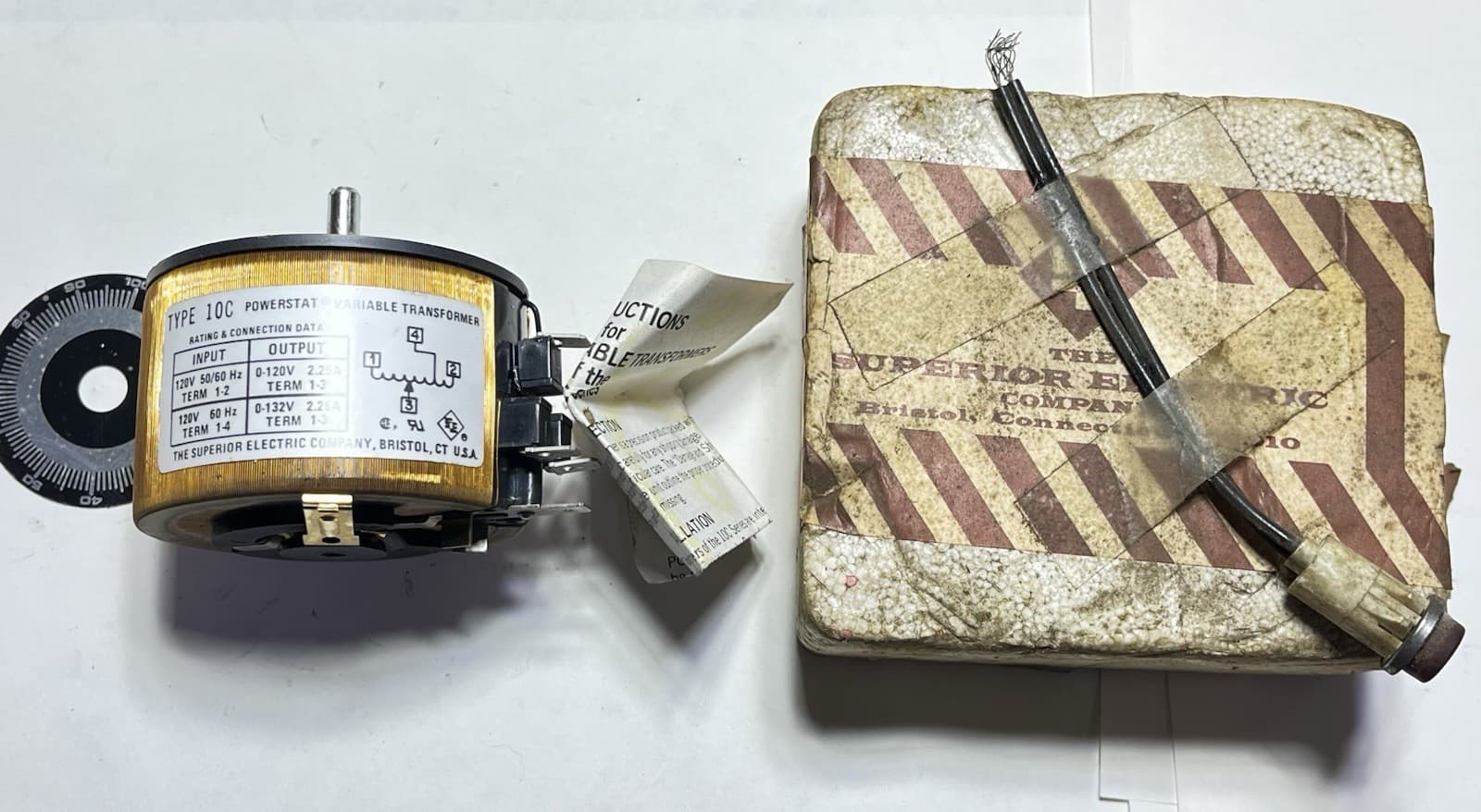 Powerstat Variable Transformer Type 10C Untested