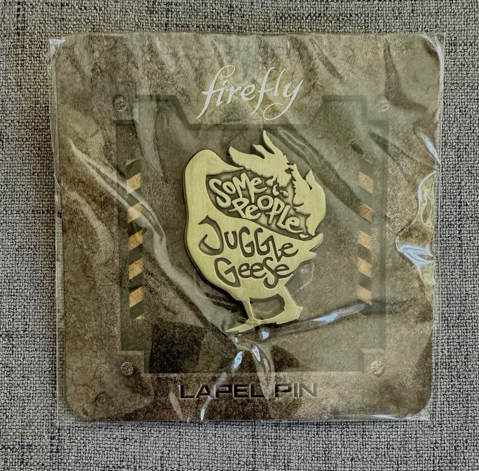 Firefly Some People Juggle Geese Lapel Pin Loot Crate Exclusive New