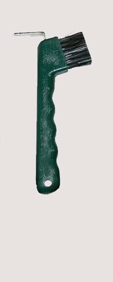 Hoof Pick with Brush - Choice of Black, Hunter Green, Purple or Red