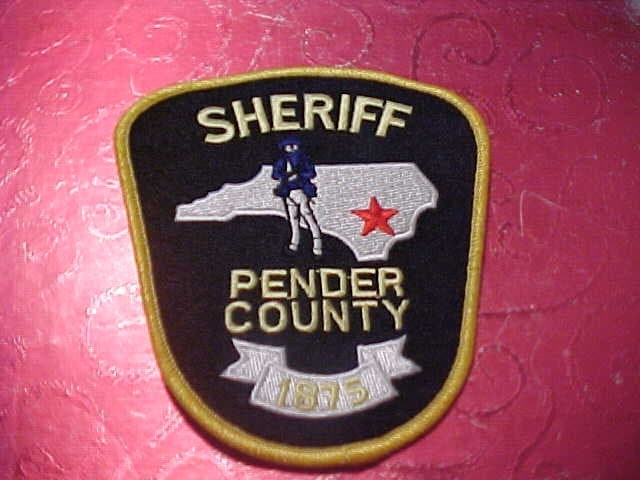 PENDER COUNTY NORTH CAROLINA POLICE PATCH SHOULDER SIZE UNUSED