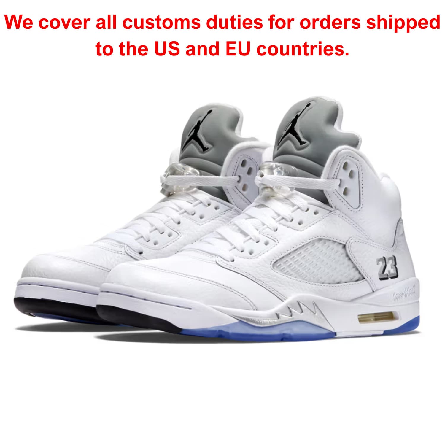 Men's Jordan 5 "White Metallic" (2026) Size US 7-12