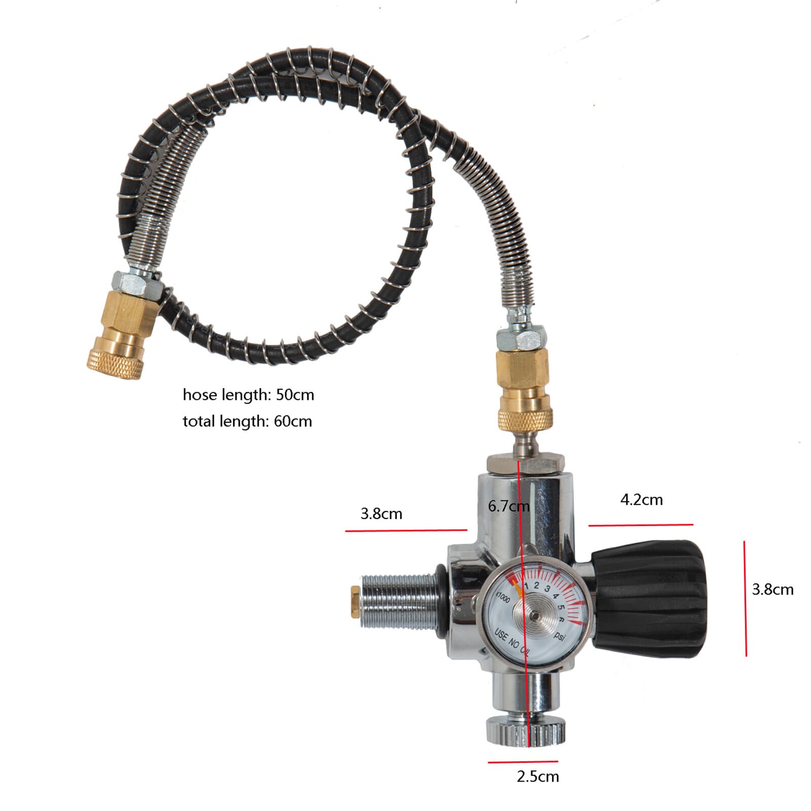 4500Psi Valve Regulator Fill Station Hose For PCP Air Tank SCBA SCUBA Cylinder