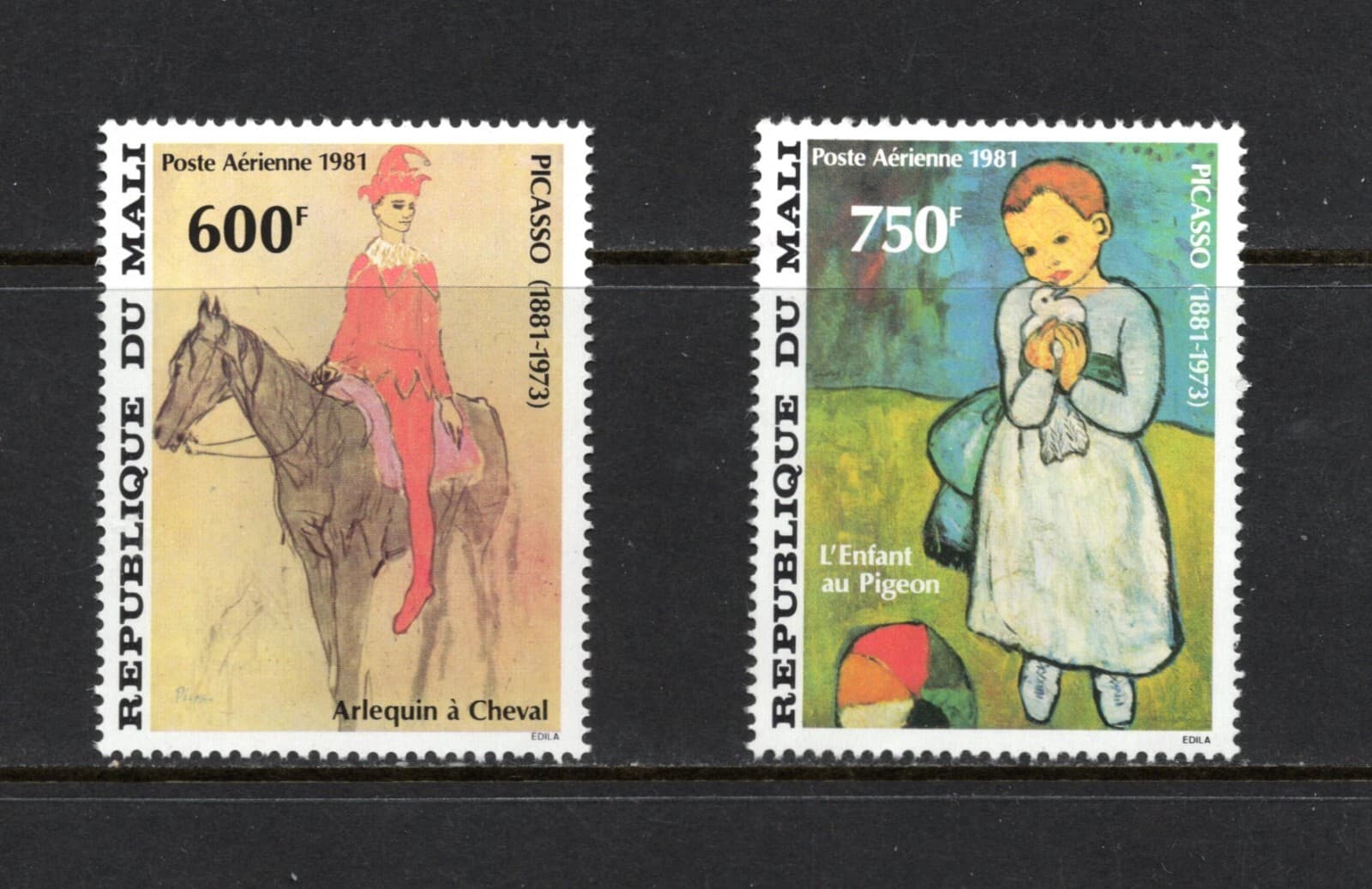R5888 Mali 1981 art paintings 2v. MNH